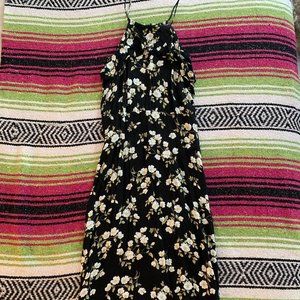 Lumiere Midi Black//White Floral Dress